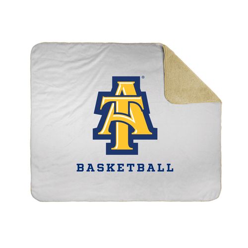 Picture of 50x60 Sherpa Lined Throw Blanket - white