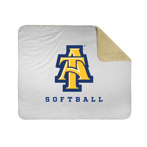 Picture of 50x60 Sherpa Lined Throw Blanket - white