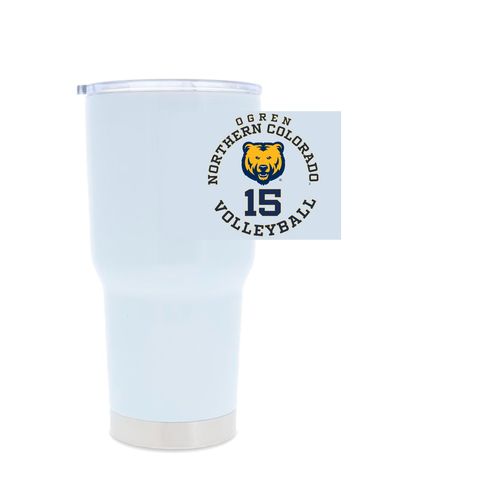 Picture of 30oz Stainless Steel Tumbler - white