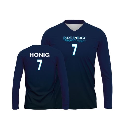 Picture of Volleyball Jersey - Ls-Black-Blue