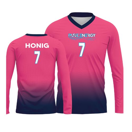 Picture of Volleyball Jersey - Pink-Navy