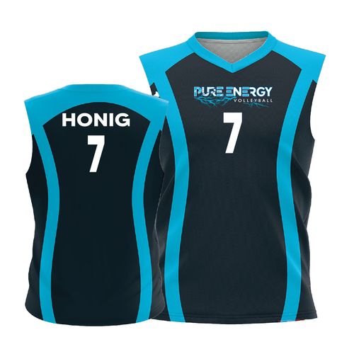 Picture of Volleyball Jersey - Ss-Black-Blue