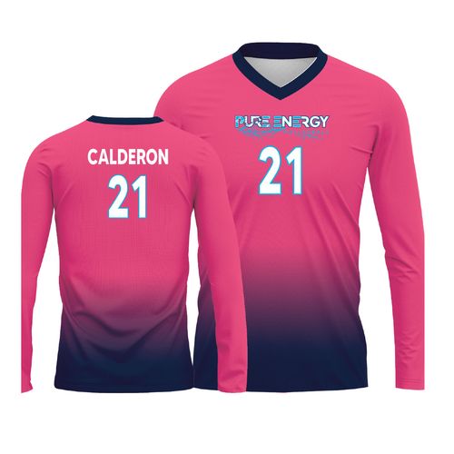 Picture of Volleyball Jersey - Pink-Navy