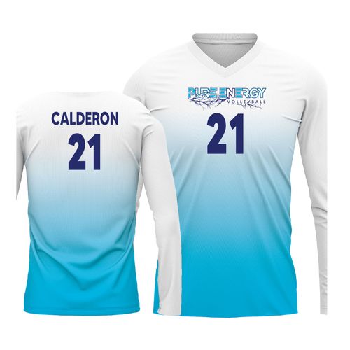 Picture of Volleyball Jersey - White-Blue