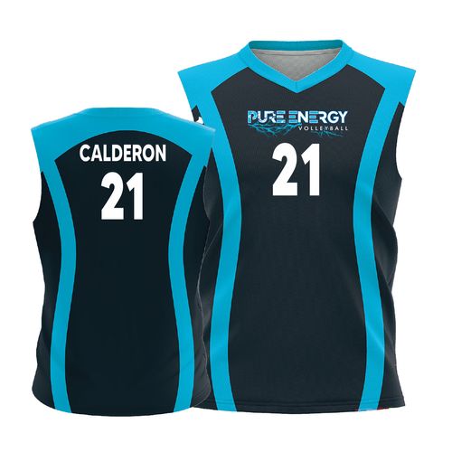 Picture of Volleyball Jersey - Ss-Black-Blue