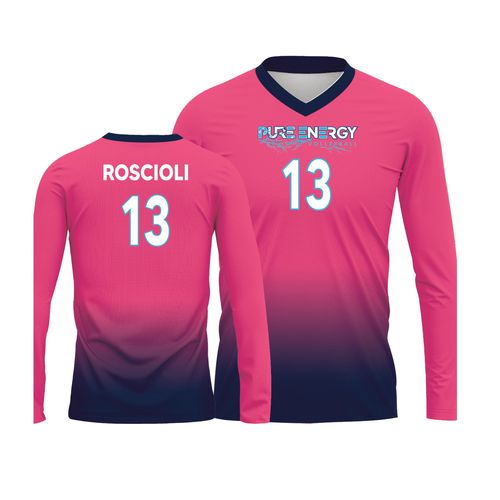 Picture of Volleyball Jersey - Pink-Navy