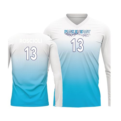 Picture of Volleyball Jersey - White-Blue