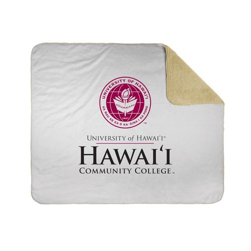 Picture of 50x60 Sherpa Lined Throw Blanket - White