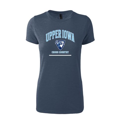 Picture of Women's Fitted Triblend T-Shirt - navy heather