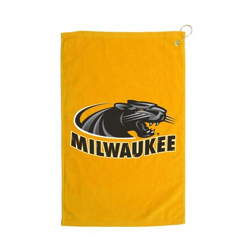 Picture of Terry Velour Golf Towel - gold