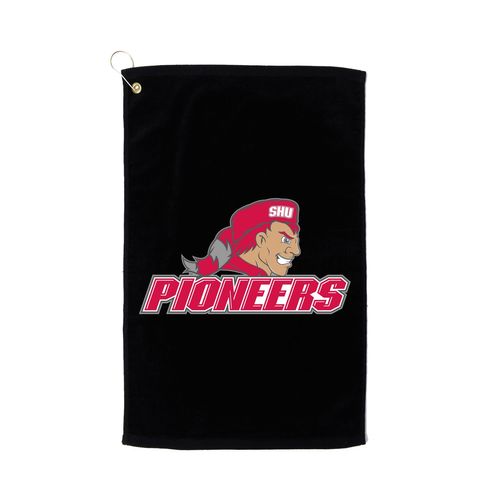 Picture of Terry Velour Golf Towel - black
