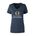 Picture of Women's Semi- Fitted Premium V- Neck T-Shirt  - navy heather