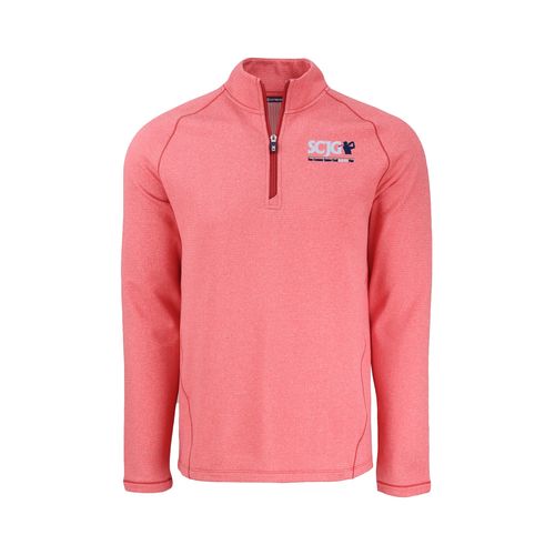 Picture of C&B Peshastin Fleece Half Zip Pullover - Red Heather