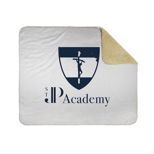 Picture of 50x60 Sherpa Lined Throw Blanket - white