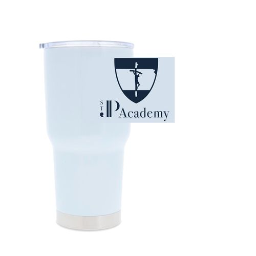 Picture of 30oz Stainless Steel Tumbler - white