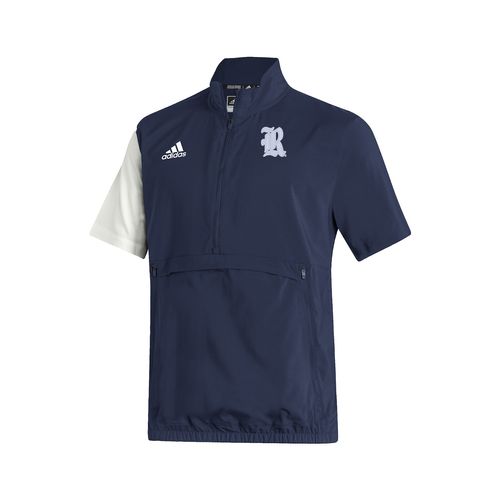Picture of Stadium 1/4 Zip Woven Short Sleeve - team navy blue - white