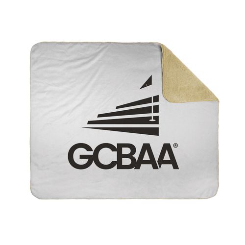 Picture of 50x60 Sherpa Lined Throw Blanket - white