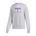 Picture of Women's Cropped 3-Stripe Crew  - medium grey heather