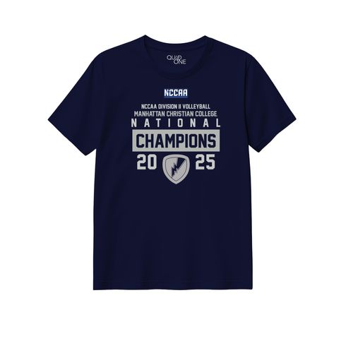 Picture of Volleyball National Champs - Womens Semi-Fitted Classic Tee - Navy