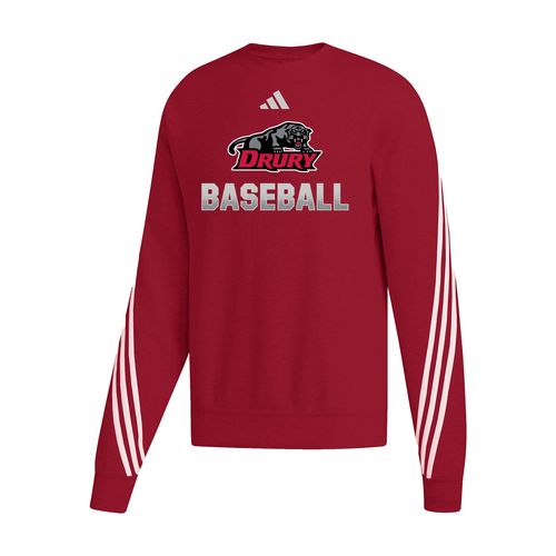 Picture of Women's Cropped 3-Stripe Crew  - power red