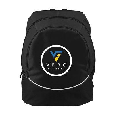 Picture of Augusta Tri-Color Backpack - Black White