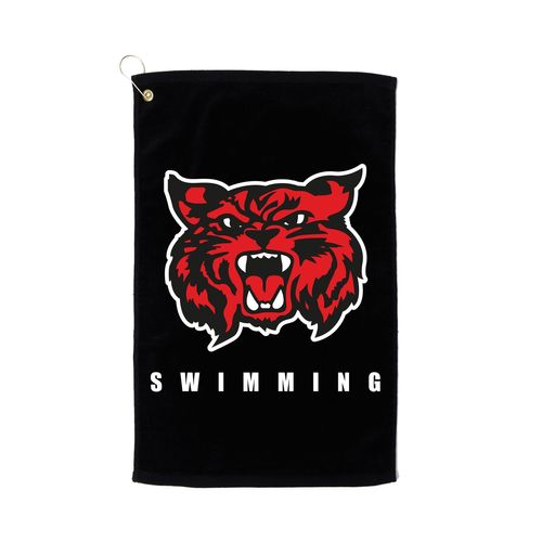 Picture of Terry Velour Golf Towel - black