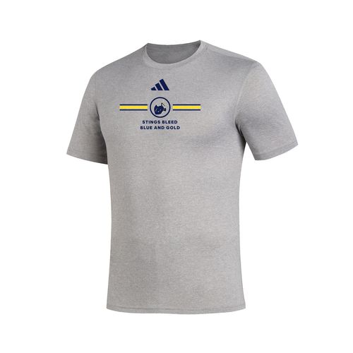 Picture of Stings Bleed Blue and Gold - Creator Short Sleeve Tee - medium grey heather
