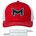 Picture of The Game Everyday Trucker Cap - cardinal/ white