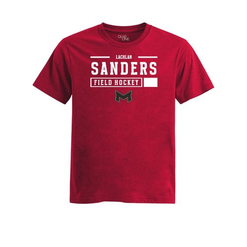 Picture of Womens Fitted Triblend Tee - Red