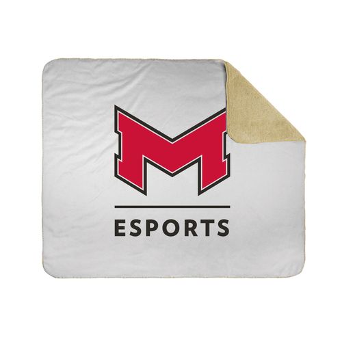 Picture of 50x60 Sherpa Lined Throw Blanket - white