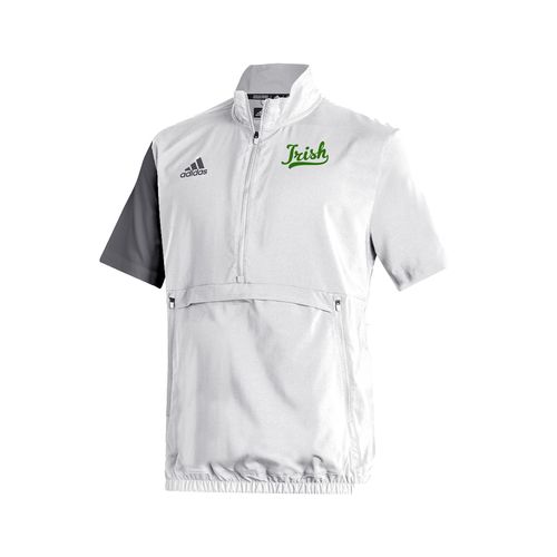Picture of Stadium 1/4 Zip Woven Short Sleeve - white - grey