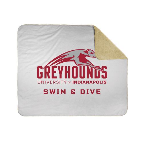 Picture of 50x60 Sherpa Lined Throw Blanket - white