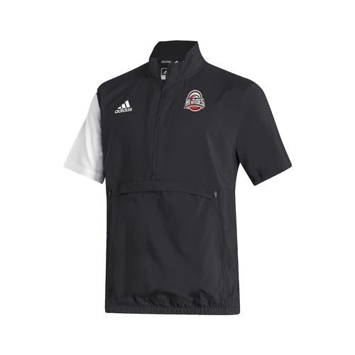 Picture of Stadium 1/4 Zip Woven Short Sleeve - black - white