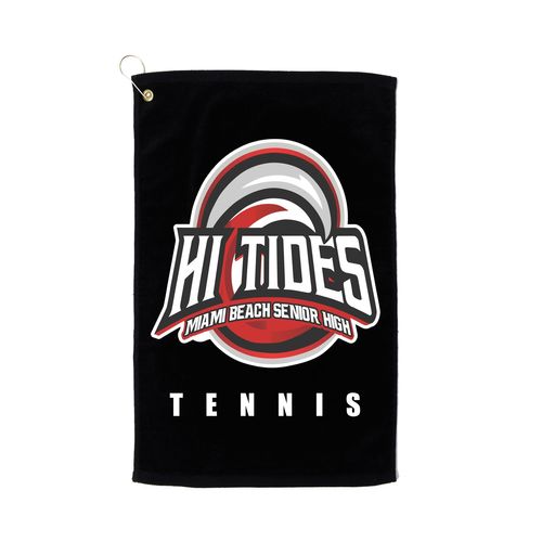 Picture of Terry Velour Golf Towel - black