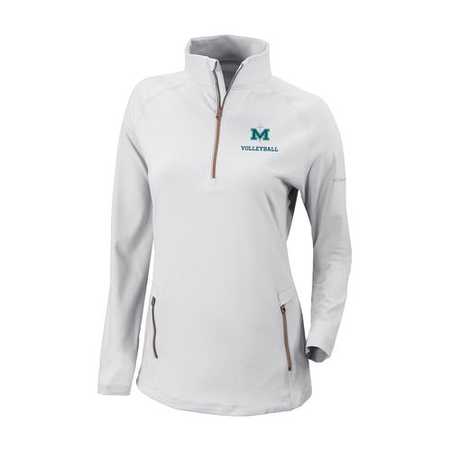 Picture of Women's Omni-Wick Outward Nine 1/4 Zip - white