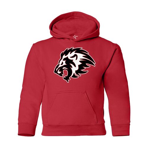 Picture of Heavy Blend Youth Hooded Sweatshirt - red
