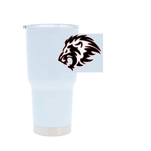 Picture of 30oz Stainless Steel Tumbler - white
