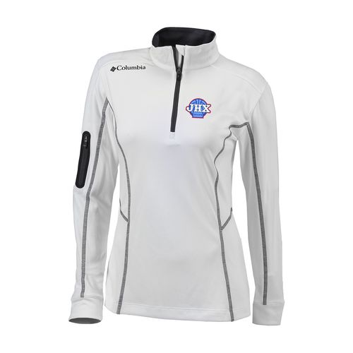 Picture of Women's Omni-Wick Womens Shotgun 1/4 Zip - White