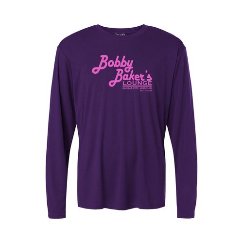 Picture of Pink Logo - Performance Long Sleeve T-Shirt - Purple