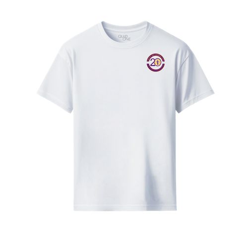 Picture of 20th Anniversary Left Chest Print - Youth Classic Tee - White