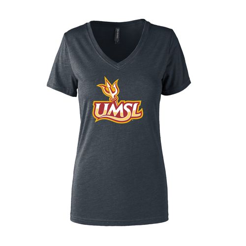 Picture of Women's Semi- Fitted Premium V- Neck T-Shirt  - charcoal heather