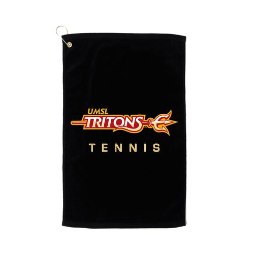 Picture of Terry Velour Golf Towel - black