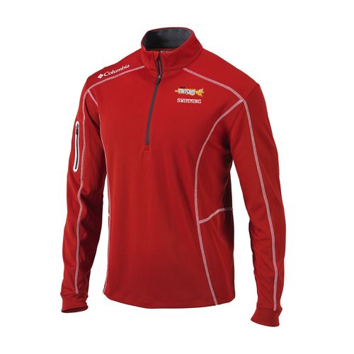 Picture of Men's Omni-Wick Shotgun 1/4 Zip - Intense Red