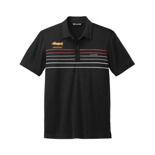 Picture of TravisMathew Coto Performance Chest Stripe Polo - Black
