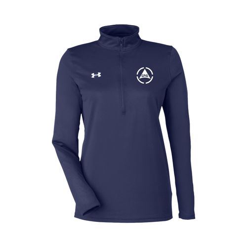 Picture of UA Womens Team Tech Half-Zip Pullover - Midnight Navy