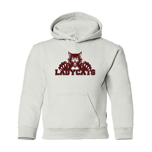 Picture of Ladycats - Heavy Blend Youth Hooded Sweatshirt - white