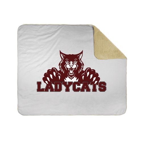 Picture of Ladycats - 50x60 Sherpa Lined Throw Blanket - white