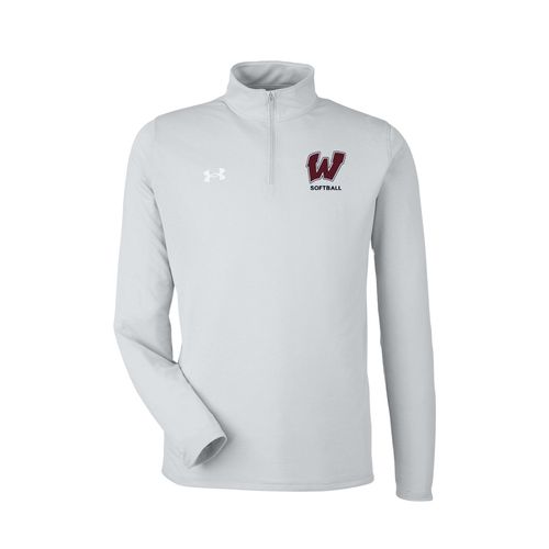 Picture of UA Team Tech Quarter-Zip Pullover - Grey Light Heather