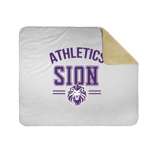 Picture of 50x60 Sherpa Lined Throw Blanket - white