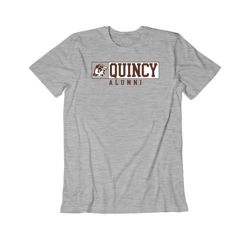 Picture of Quincy Alumni Hawk - Classic Tee - Light Grey
